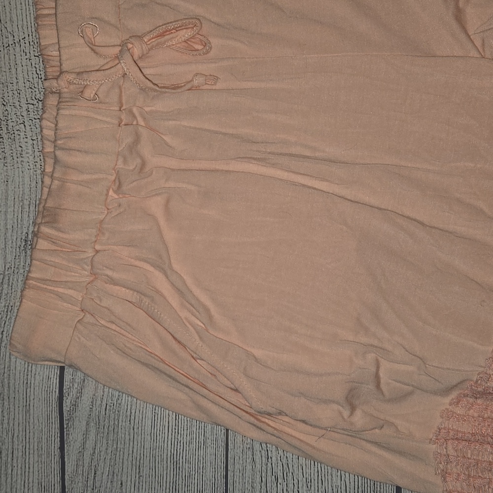 POL Women's Wide-Leg Beach Crochet Pants Pink Size L - Picture 3 of 10